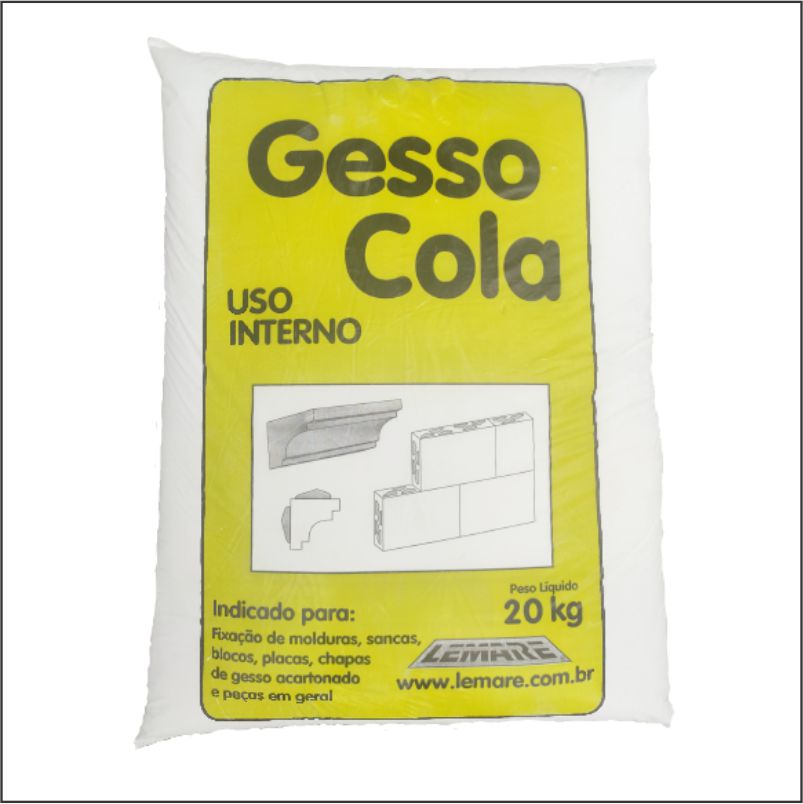 Gesso Cola – Saco Plástico 20kg – Loja Graffiare